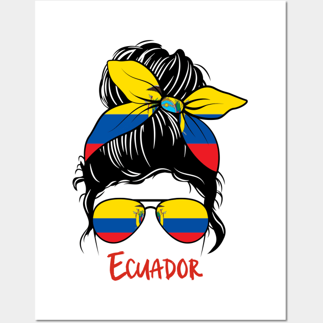 Ecuadorian Girl, Ecuadorian girlfriend, Ecuador Messy bun, Ecuatoriana Wall Art by JayD World